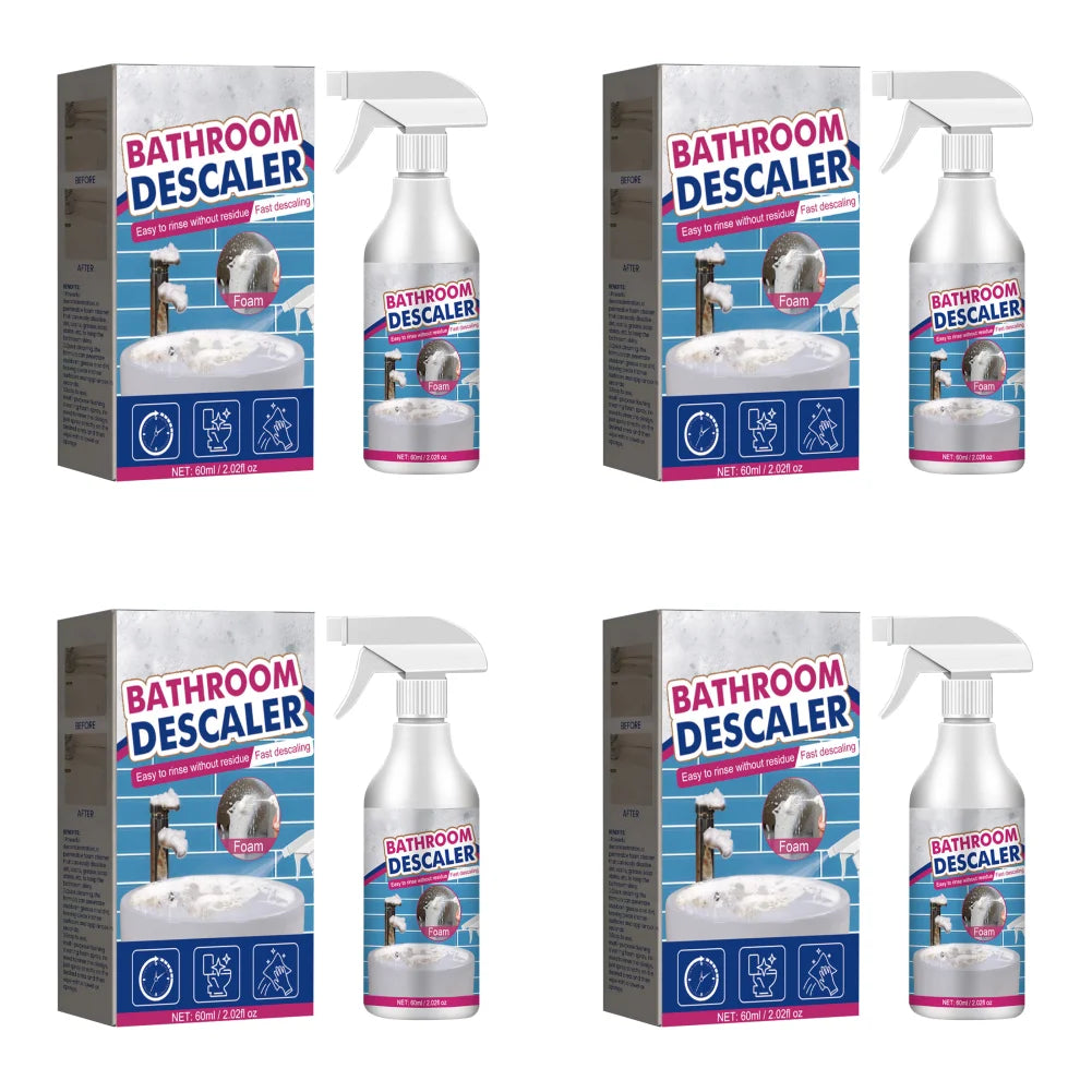 5-1pcs Bathroom Descaler Foam Cleaner Powerful Stubborn Stains Cleaner Bathtub Toilet Glass Washbasin Descaling Cleaning Spray