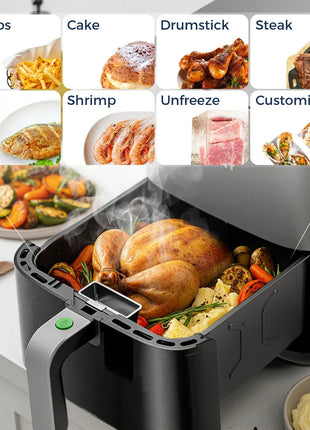 5L Air Fryer, Electric Hot fryer Oven Oilless Cooker with Touch Control & Nonstick Basket & Visible Window, Family Size