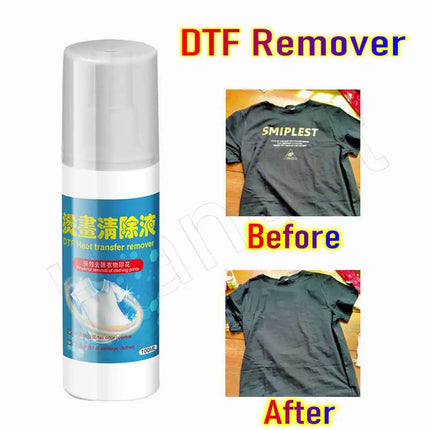 Liquide détachant textile DTF, dissolvant vinyle pour vêtements