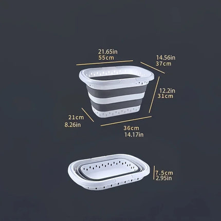 Panier à linge sale pliable et portable de grande capacité - E-menage