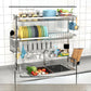 Stainl Steel 304 Kitchen Sink Di Drainer Ra Multi-Function Storage Plate Holder for Diwaing Pool above Countertop
