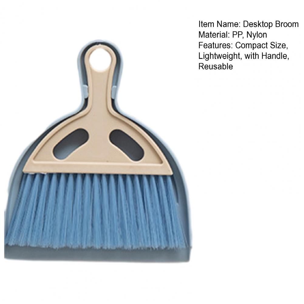 1 Set Small Broom Dustpan Ergonomically Designed Dustpan Brush With Soft Bristles Portable Crumb Sweeper Cleaning Tool For Home