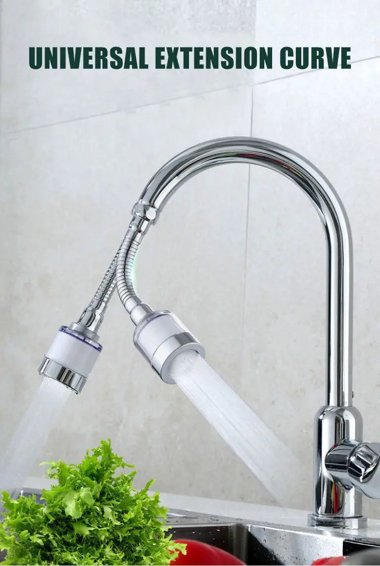 Kitchen Faucet Filter 360° Household Water Purifier Third Gear Universally Anti Splash Shower Head Tap-water PP Cotton Filter