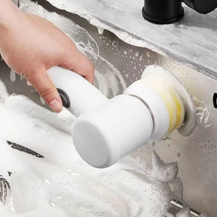 Brosse de nettoyage électrique multifonction pour cuisine et salle de bain