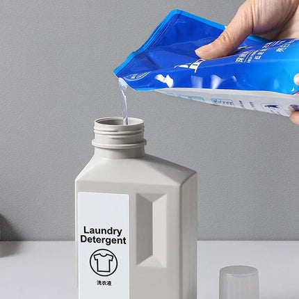 Bathroom Large Capacity Laundry Detergent Bottle Filled With Household Refillable Cleaning Agent Laundry Detergent Bottle