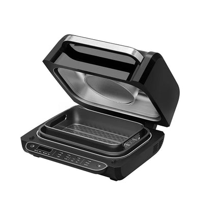 Friteuse à air chaud électrique 7L à double cuve avec minuterie et commandes mécaniques, sans huile