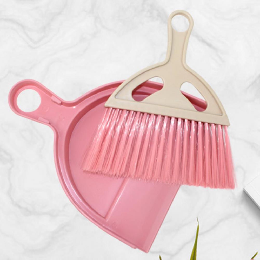 1 Set Small Broom Dustpan Ergonomically Designed Dustpan Brush With Soft Bristles Portable Crumb Sweeper Cleaning Tool For Home