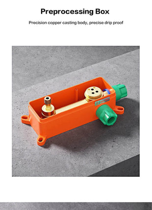 Luxury gun gray brass wall mounted bathroom faucet with LED digital display Single handle hot & cold water embedded bathroom Tap