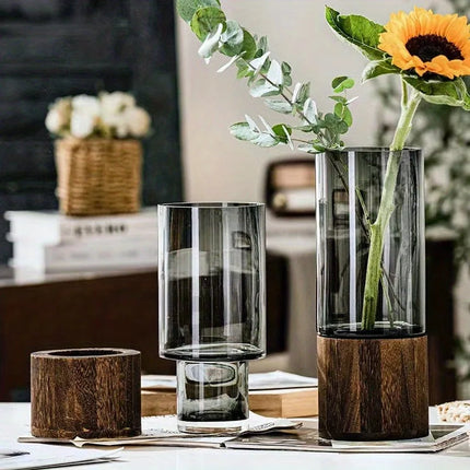 Grand vase en verre haut de gamme de style contemporain - E-menage