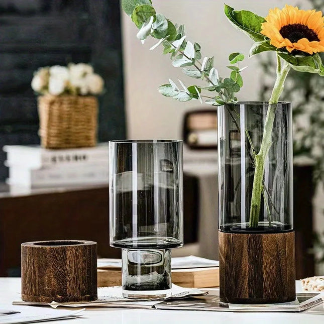 Grand vase en verre haut de gamme de style contemporain - E-menage