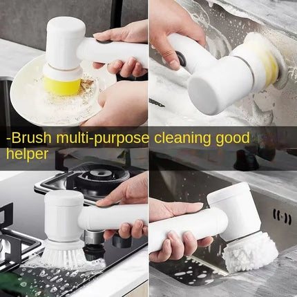 Brosse de nettoyage électrique multifonction pour cuisine et salle de bain