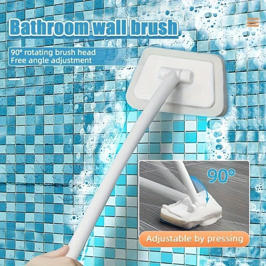 Multifunctional detachable glass brush floor brush wall cleaning brush is perfect for bathroom tiled bathtubs, etc.