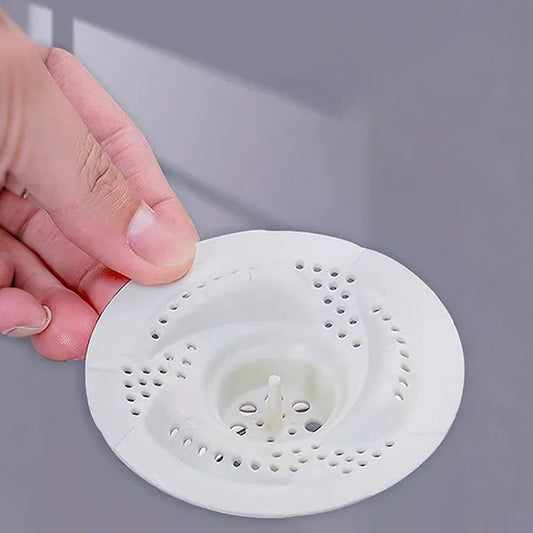 Universal Bathroom Drain Hair Filter: Anti-Clog Vortex Strainer for Sink, Shower & Toilet