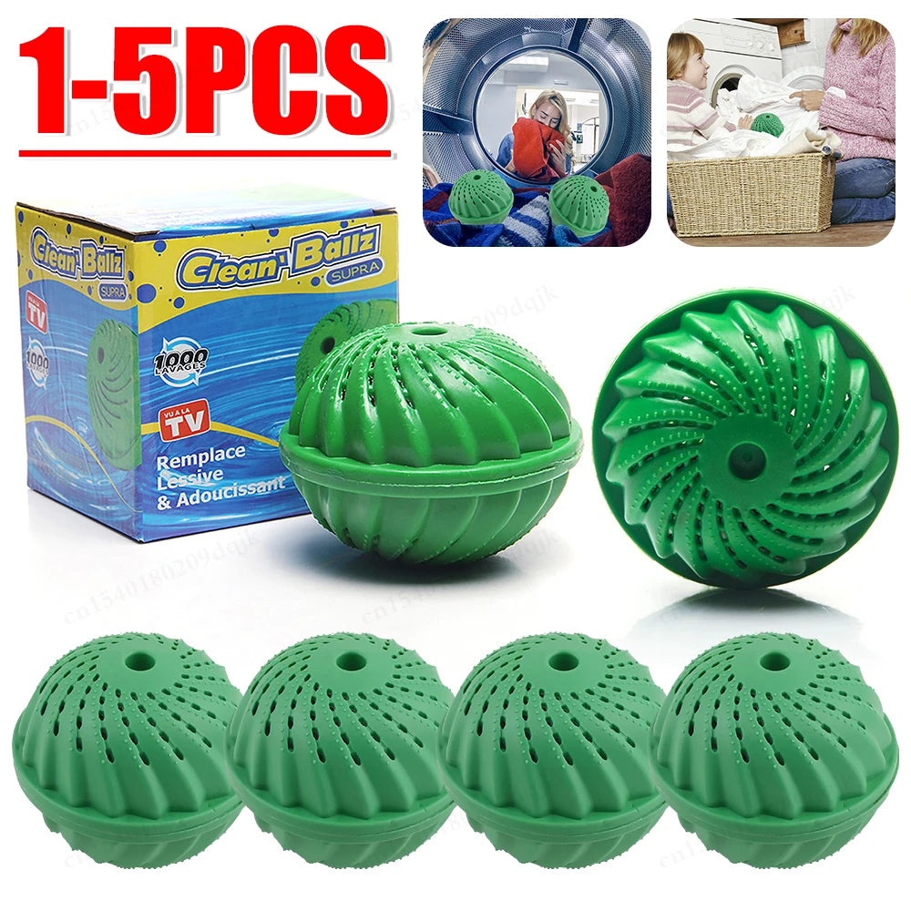 Lot de 1 à 5 boules de lavage écologiques, naturelles et réutilisables, - E-menage