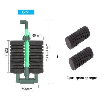 Filtre éponge double tête pour aquarium - E-menage