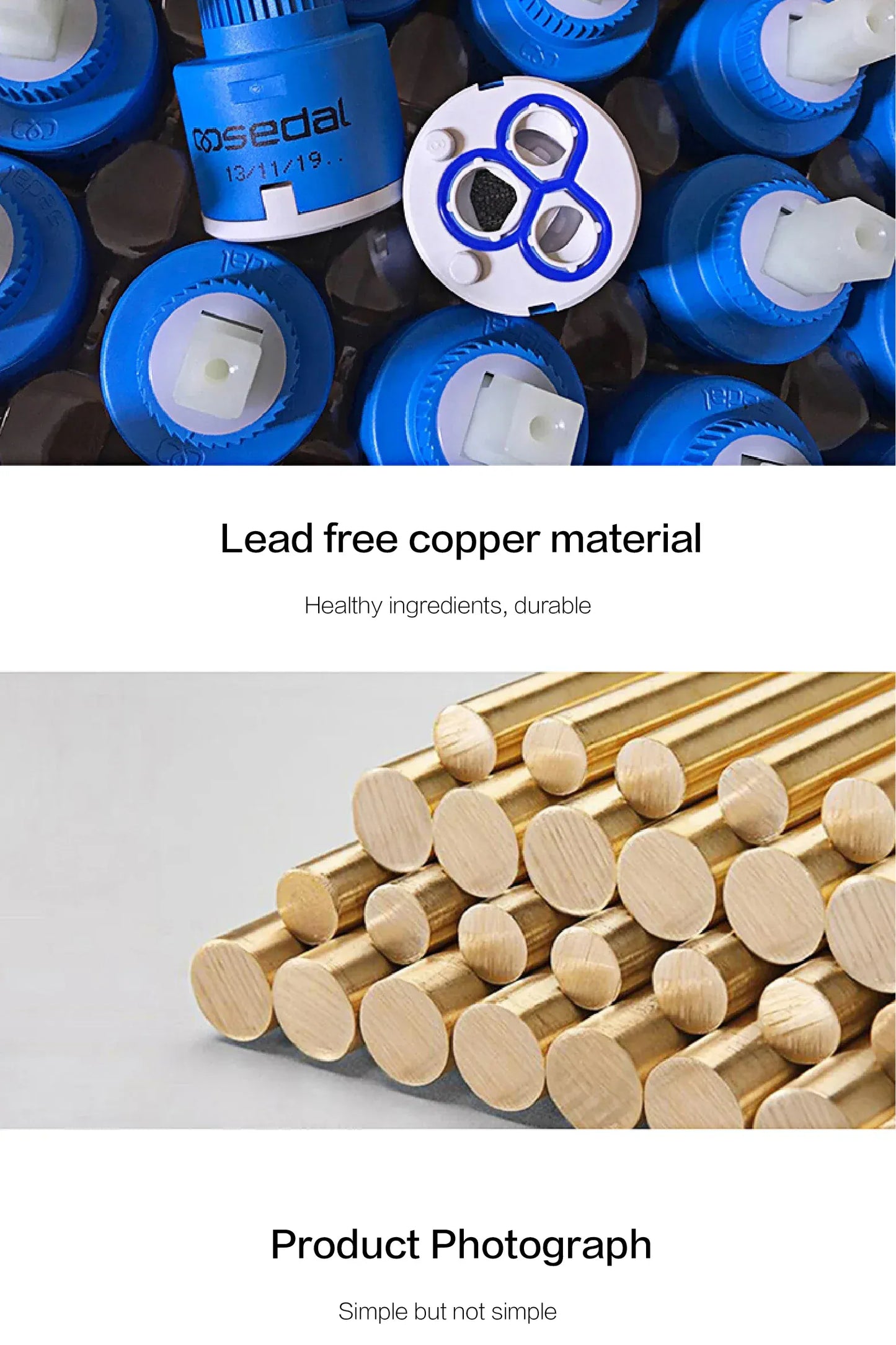 Luxury chrome brass kitchen faucet magnetic suction design with filtered water single hole cold and hot dual control sink faucet