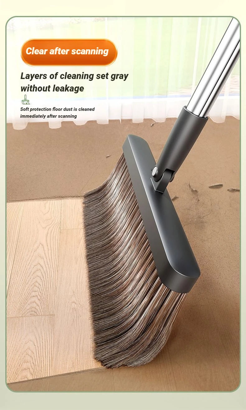 JOYBOS 30cm Broom Dustpan Set 180 Rotate Sweep Floor Brush For Home Office Living Room Garbage Shovel Broom Cleaning Tool