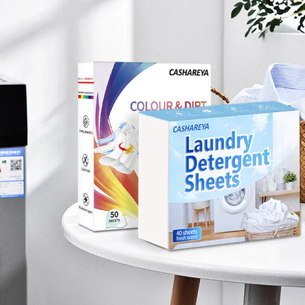 Feuilles de Lessive Color Catcher CASHAREYA – Piège Couleur Anti-Décoloration, Sans Liquide, Pour Maison, Voyage et Camping