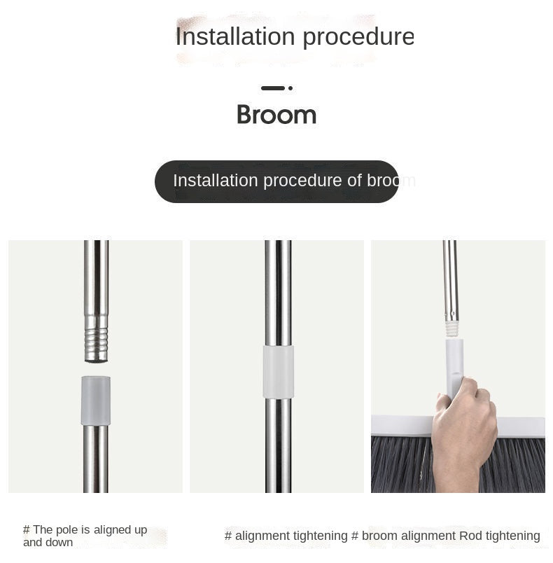 Broom and Scoop Set Folding Dustpan High-end Bathroom Water Wiper To Sweep Magic Brush Garbage Squeegee Home Cleaning Products