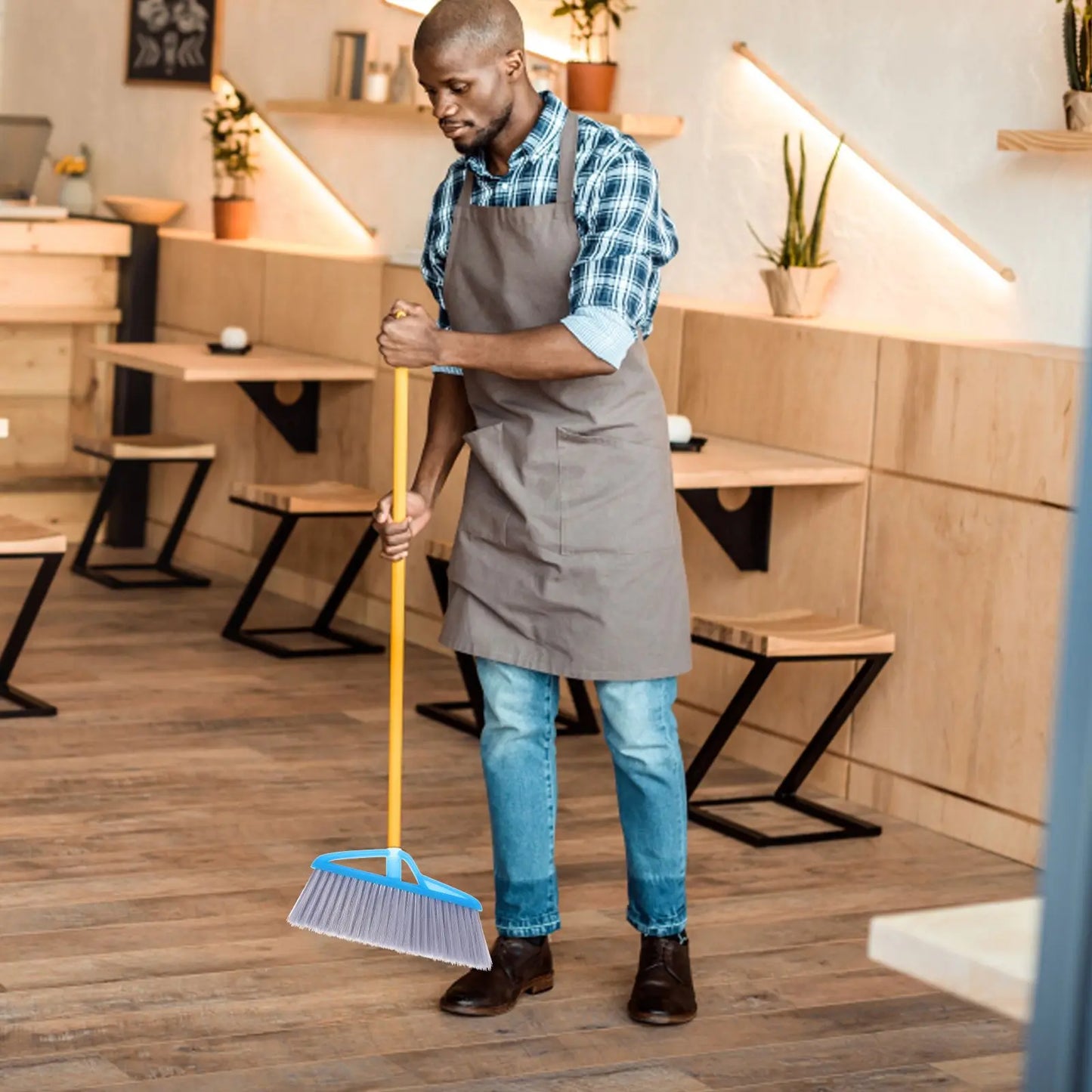 Blue Broom Replacement Head For Broom Head Replacement Sweeping Brush Household Angle Brooms Outdoor Broom Industrial