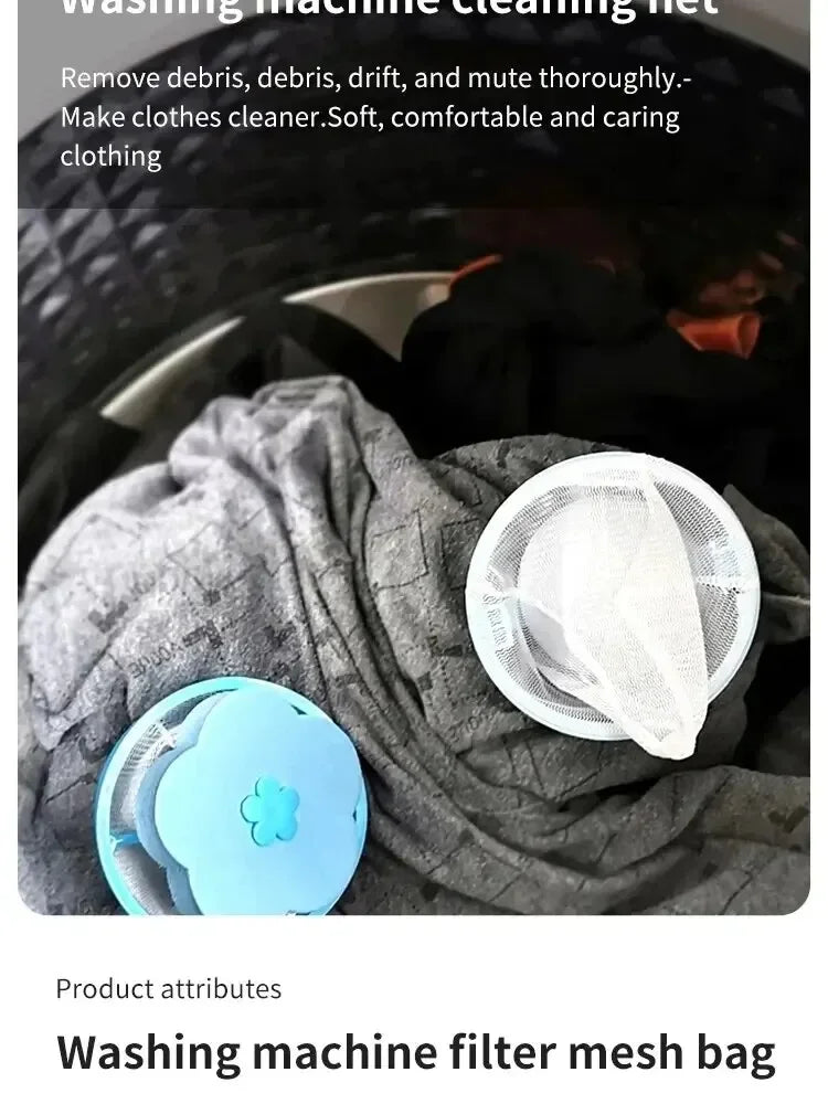 Laundry Detergent Balls Balls for Washing Cotton Lint Filter Bag for Care - E-menage