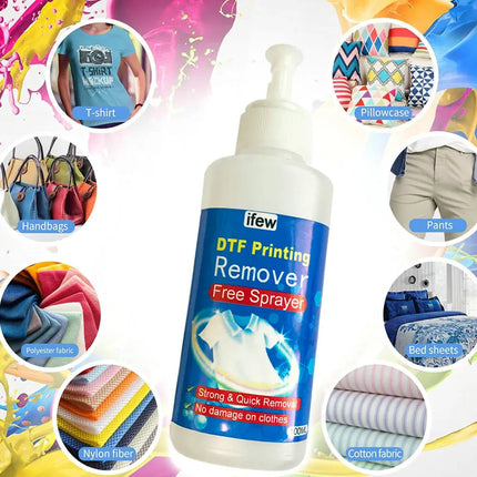 Liquide détachant textile DTF, dissolvant vinyle pour vêtements