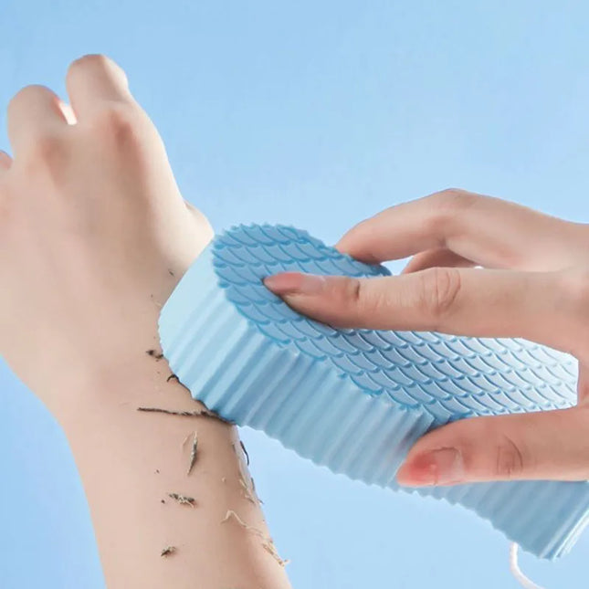 Éponge exfoliante douce pour le corps, gommage, bain, - E-menage