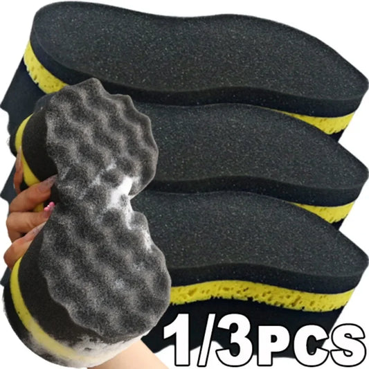 Big Size 8-Shaped Honeycomb Car Sponge Heavy Duty Water Absorbent PU Cleaning Pad for Vehicle Body Glass and Surface Care