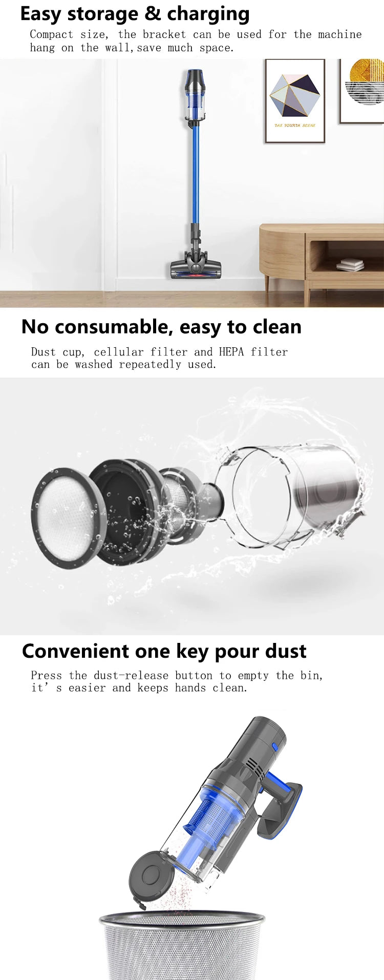 2022 best rating aspirateurs sans fil professionnel wireless portable vacuum cleaner