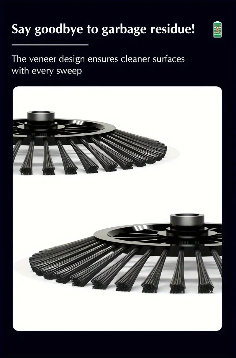 Hand Push Broom, Multifunctional Cleaning Tool Sweep Mop, Long Handle Push Broom with Auto Spiral Deep Clean System