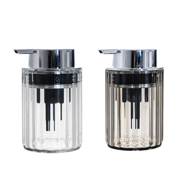 Distributeur en plastique pour savon liquide, gel douche - E-menage
