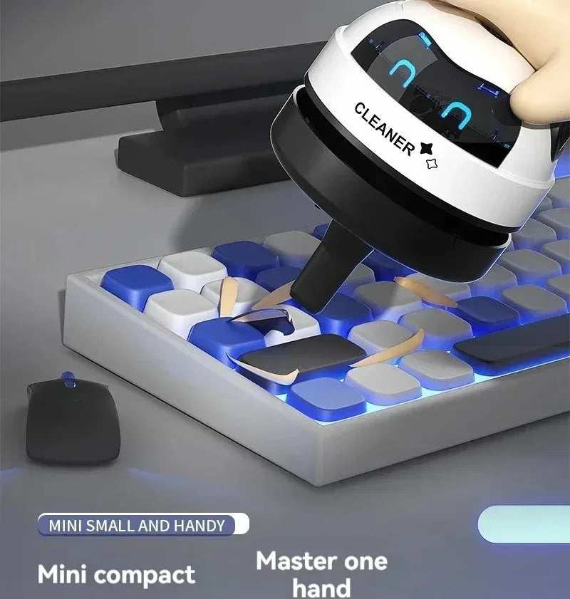 Table Vacuum Cleaner Mini Desktop Dust Vacuum With Detachable Nozzle USB Rechargeable Wireless Car Vacuum Cleaner Cleaning Tools