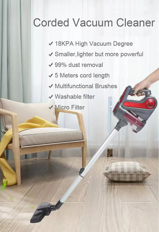 Vacume Cleaner Corded Electric Powerful Portable Stick Vaccum Cleaner Upright Handheld Wired Vacuum Cleaner