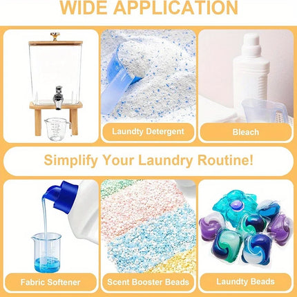 Distributeur de lessive, distributeur de liquide vaisselle avec robinet en acier inoxydable, - E-menage