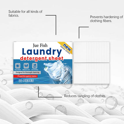Lessive Jue Fish (30 pièces) ,détachant pour les vêtements - E-menage
