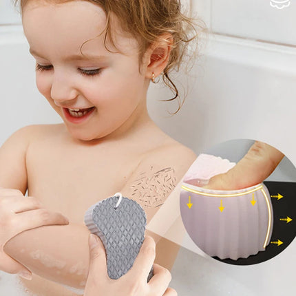Éponge exfoliante douce pour le corps, gommage, bain, - E-menage