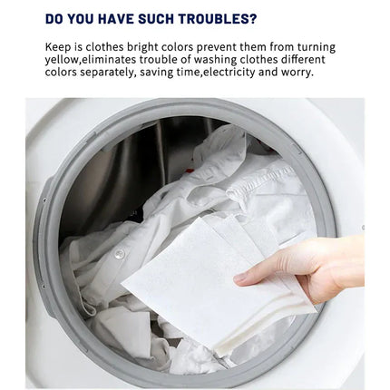 Feuilles de Lessive Color Catcher CASHAREYA – Piège Couleur Anti-Décoloration, Sans Liquide, Pour Maison, Voyage et Camping