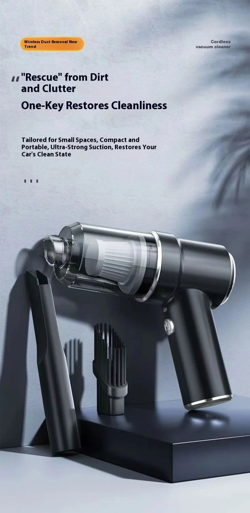 2025 Car Vacuum Cleaner Portable Small VacuumCleaner For Multi Purpose Vehicles Small Household Pump Handheld Car Vacuum Cleaner