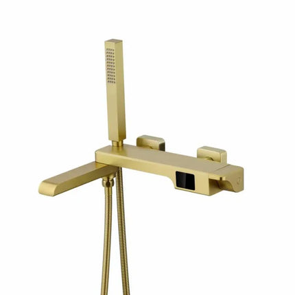 Robinet de baignoire en laiton, mitigeur de douche, robinet de salle de bain avec affichage numérique Crane et bec cascade.