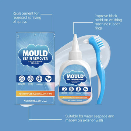 Stain Remover Gel Deep Cleaning 100ml Heavy Duty Home Laundry Cleaner Stain Remover for Bathroom Shower Kitchen Toilet Washing