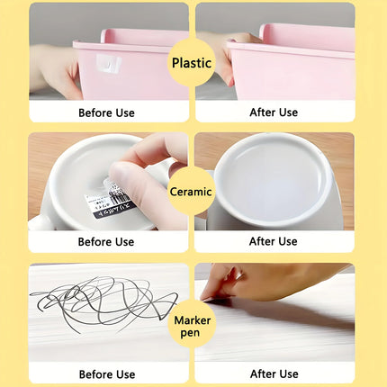 Lingettes nettoyantes jetables pour adhésifs