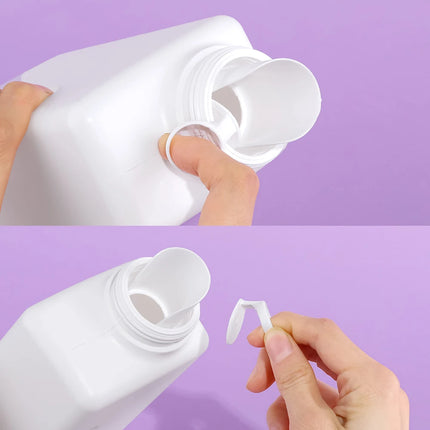 Bouteille de lessive vide blanche de 500 ml avec poignée verticale