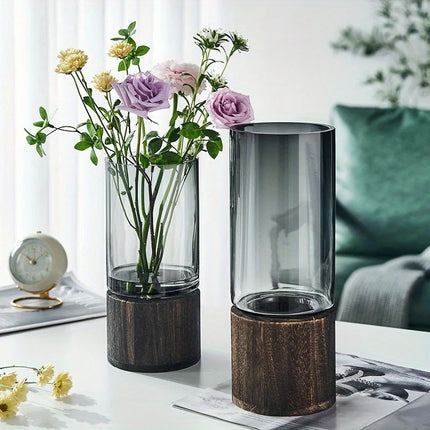 Grand vase en verre haut de gamme de style contemporain - E-menage