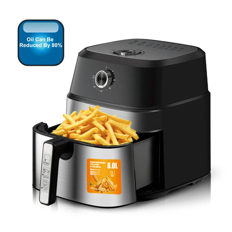 Multifunctional Large Capacity Electric Air Fryerr 8L Hot Air Fryer Ovens Without Oil Air Fryers