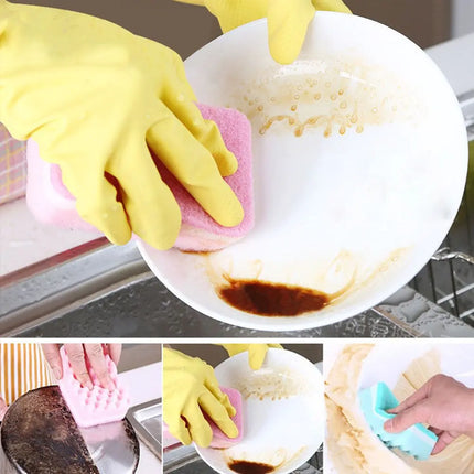 Éponge de nettoyage pour la cuisine, colorée et élégante, Lot de 5 - E-menage