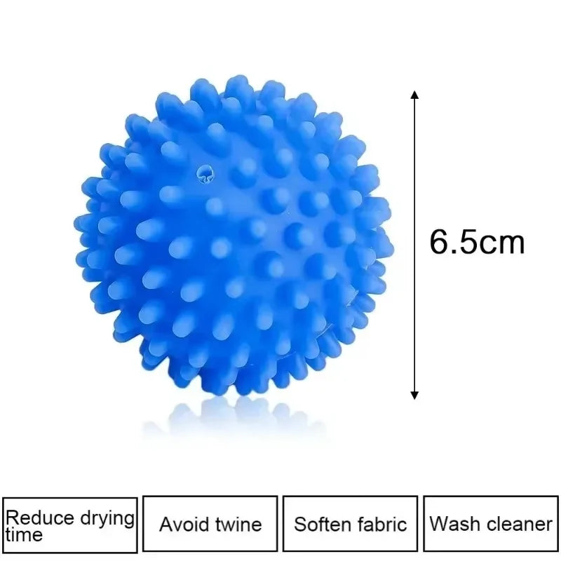Laundry Balls Anti-Winding Magic Laundry Balls Drying Cleaning Ball Reusable Household Washing Machine Clothes Softener 6/1Pcs - E-menage