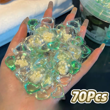 Perles de Lessive Concentrées – 70 Capsules Nettoyantes | Détachage Puissant, Parfum Longue Durée & Linge Éclatant | Détergent Actif Haute Efficacité, Facile à Utiliser – Marque CNDK