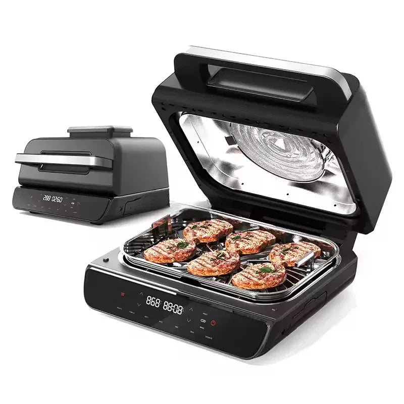 Indoor Air Fryer Grill Kitchen Appliances Party Cafe Home Non-oil Bake Air Crisp Roast Bake Broil Dehydrate Pizza Air Fryer