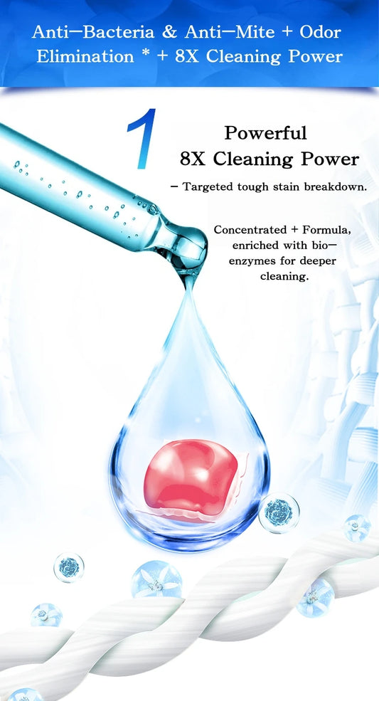 Capsules de lessive grand format (100 unités) - E-menage