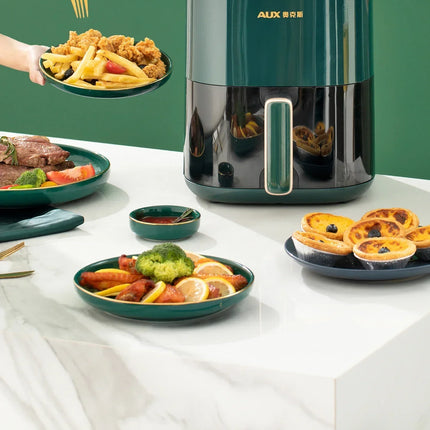 Friteuse à air chaud et four combinés 220 V AUX : multifonctionnels, entièrement automatiques, sans huile, faciles à nettoyer BD